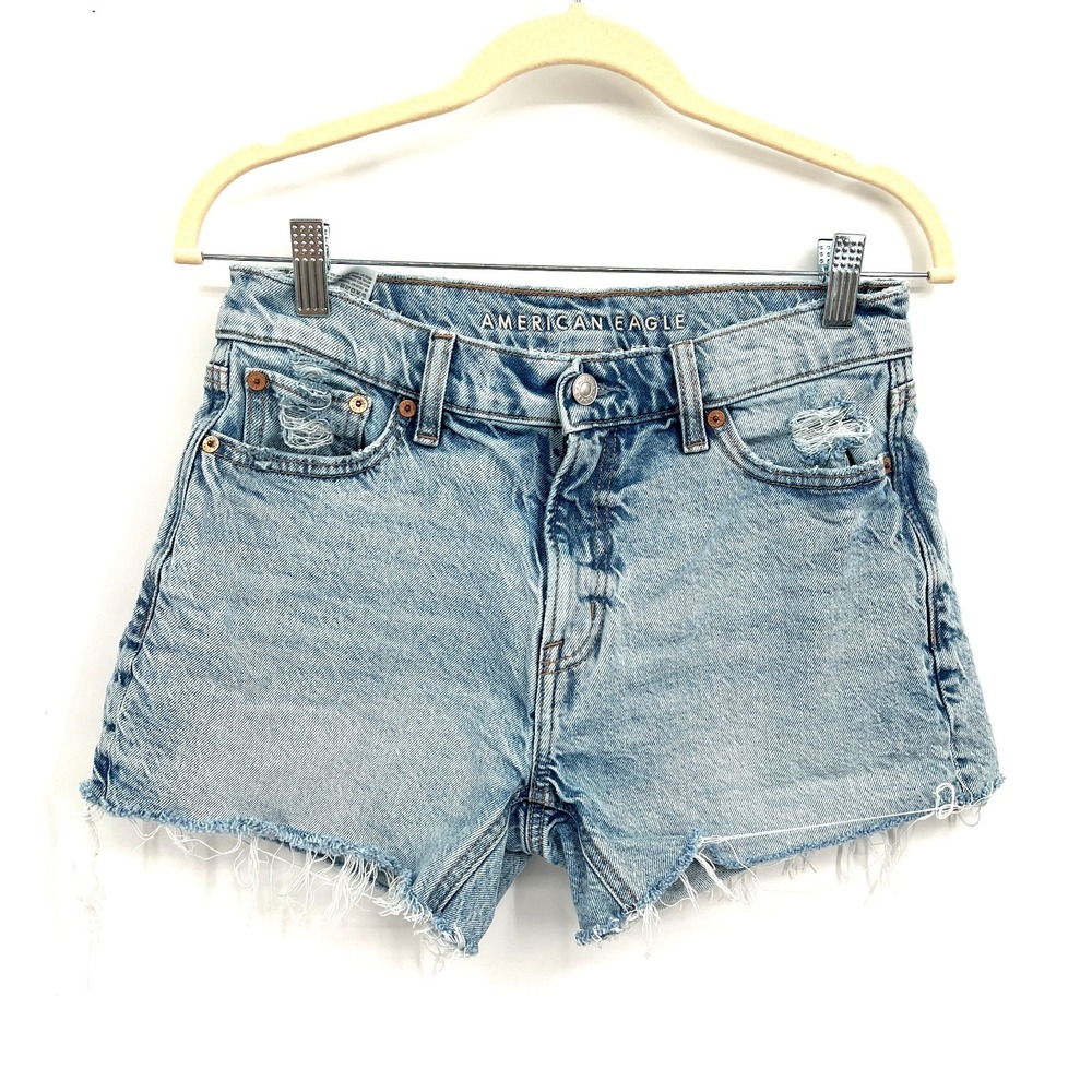 American Eagle Outfitters AE ex-boyfriend shorts cut off high rise 00 28